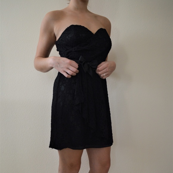 STRAPLESS LACE DRESS - Picture 2 of 4